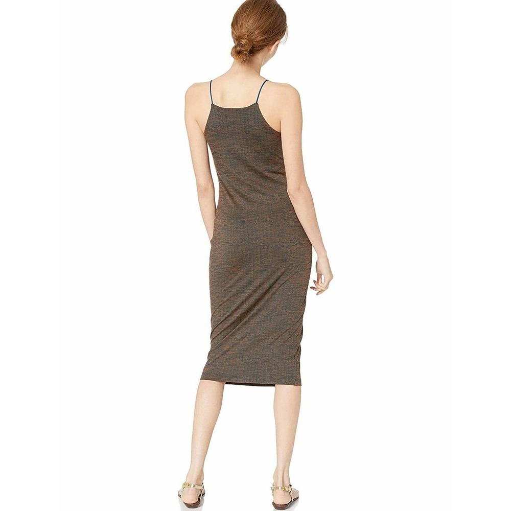 Hurley Olive Brown Ribbed Maxi Tank Dress - Picture 3 of 4